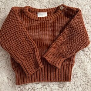 Baby Sweater - Rust